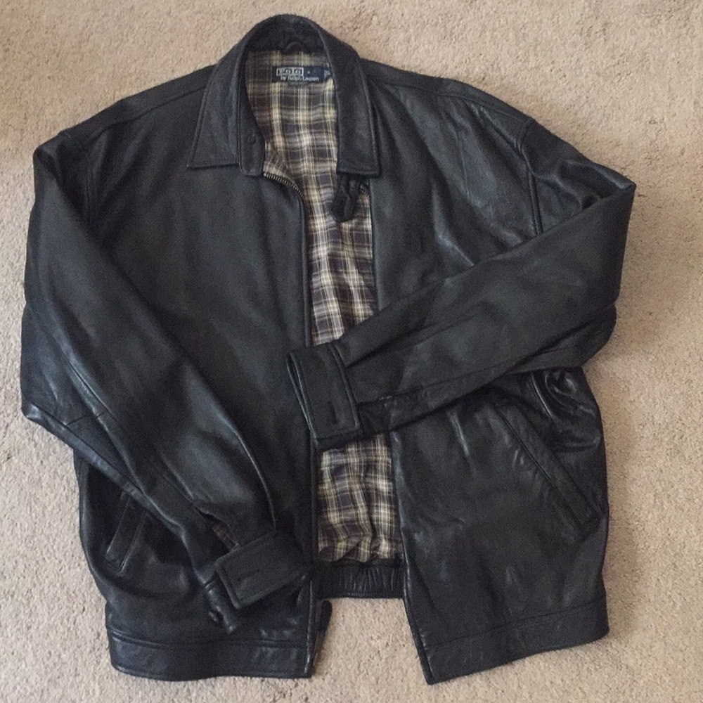 Polo by Ralph Lauren Men's Leather Jacket L